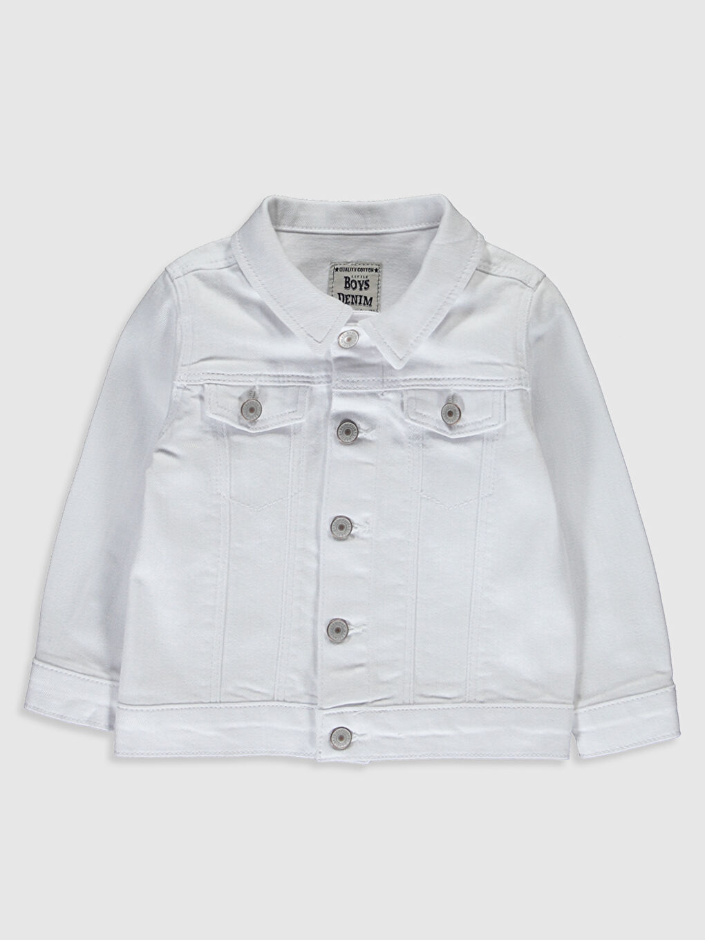 Veste en jean bébé garçon à col de chemise et manches longues