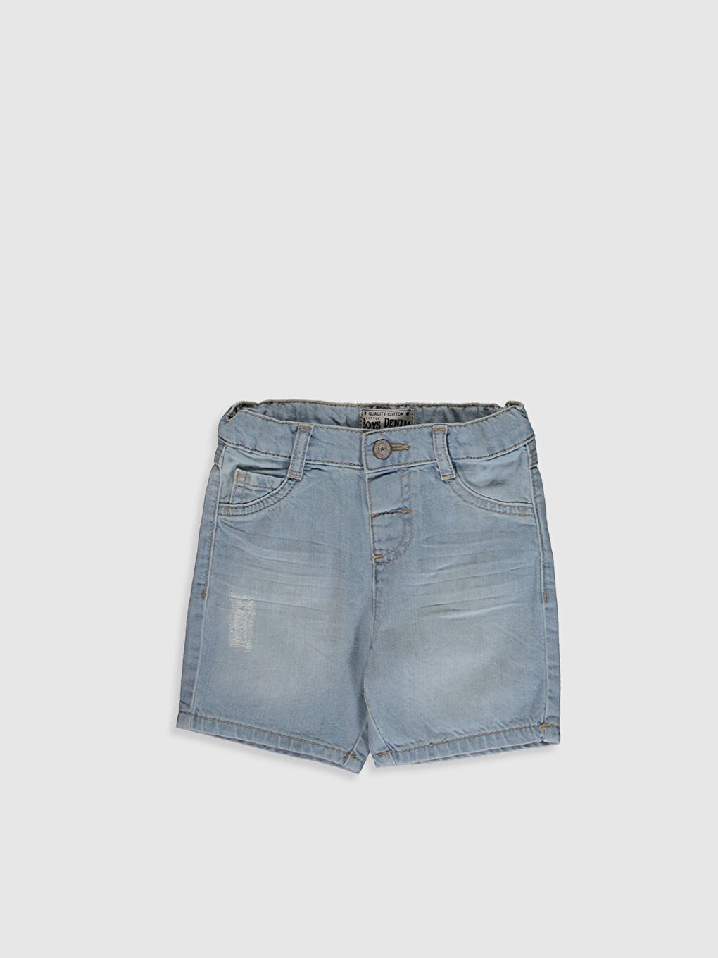 Short en jean garçon bébé coupe régulière