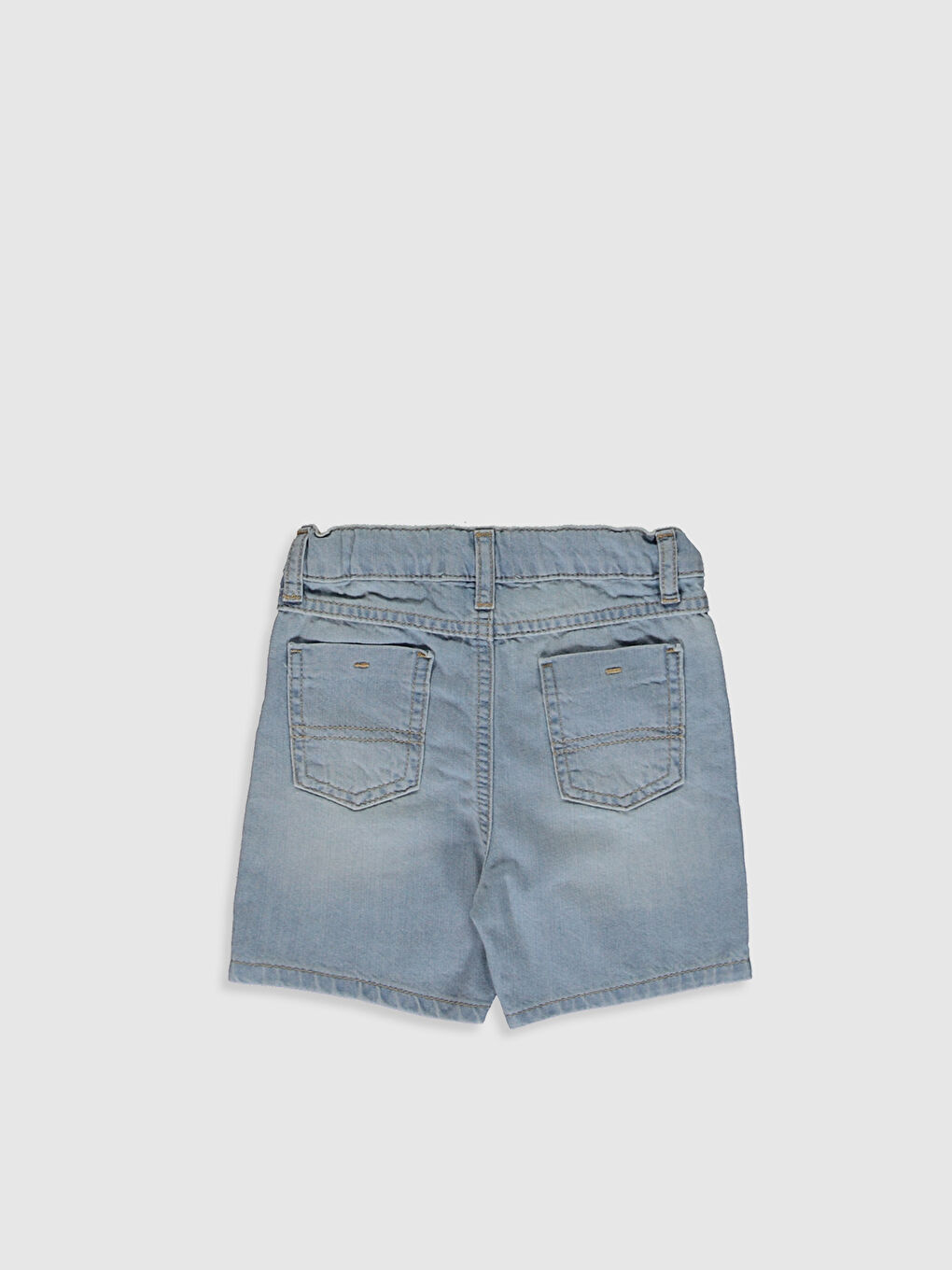 Short en jean garçon bébé coupe régulière-2