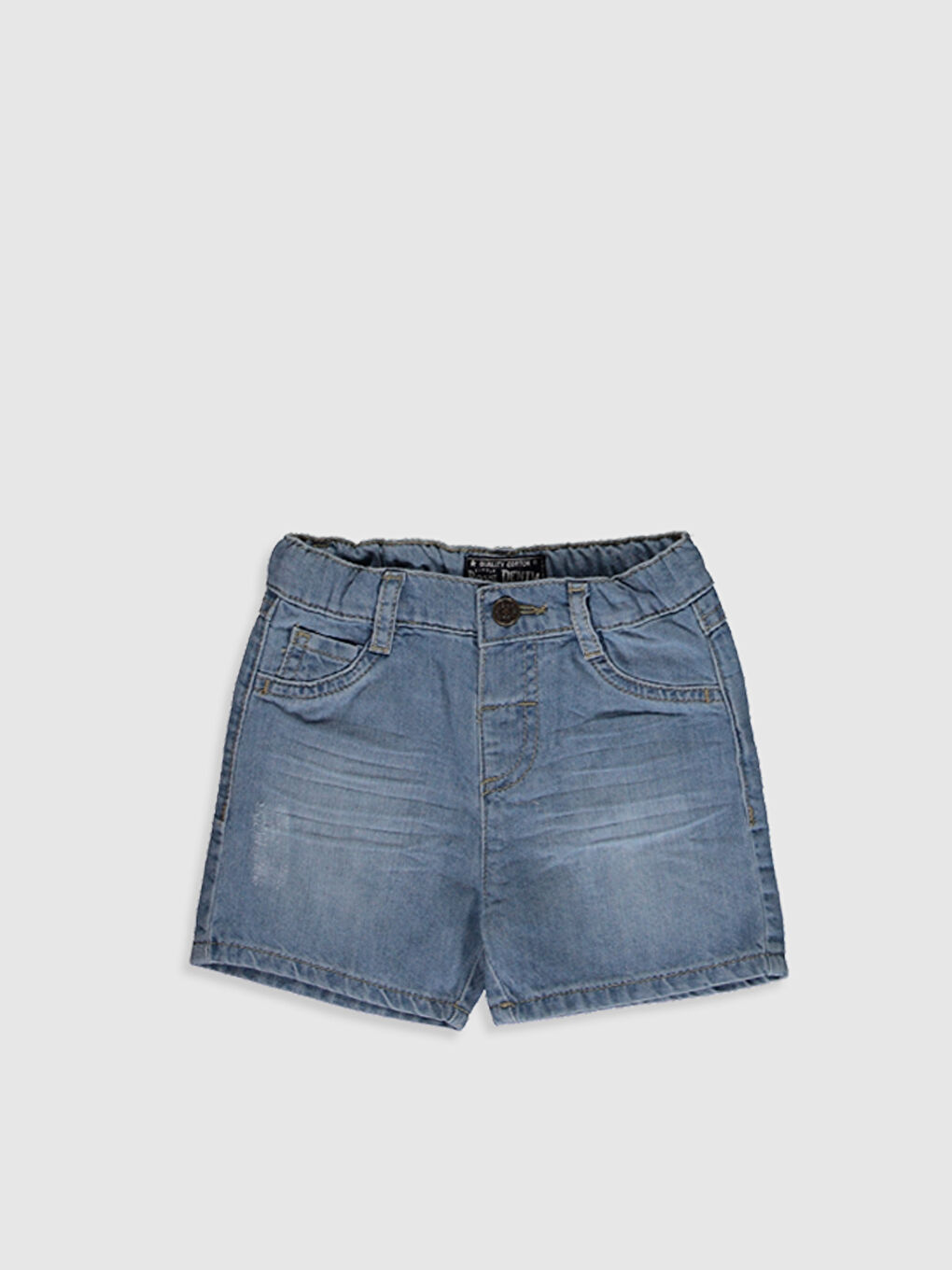 Short en jean garçon bébé coupe régulière