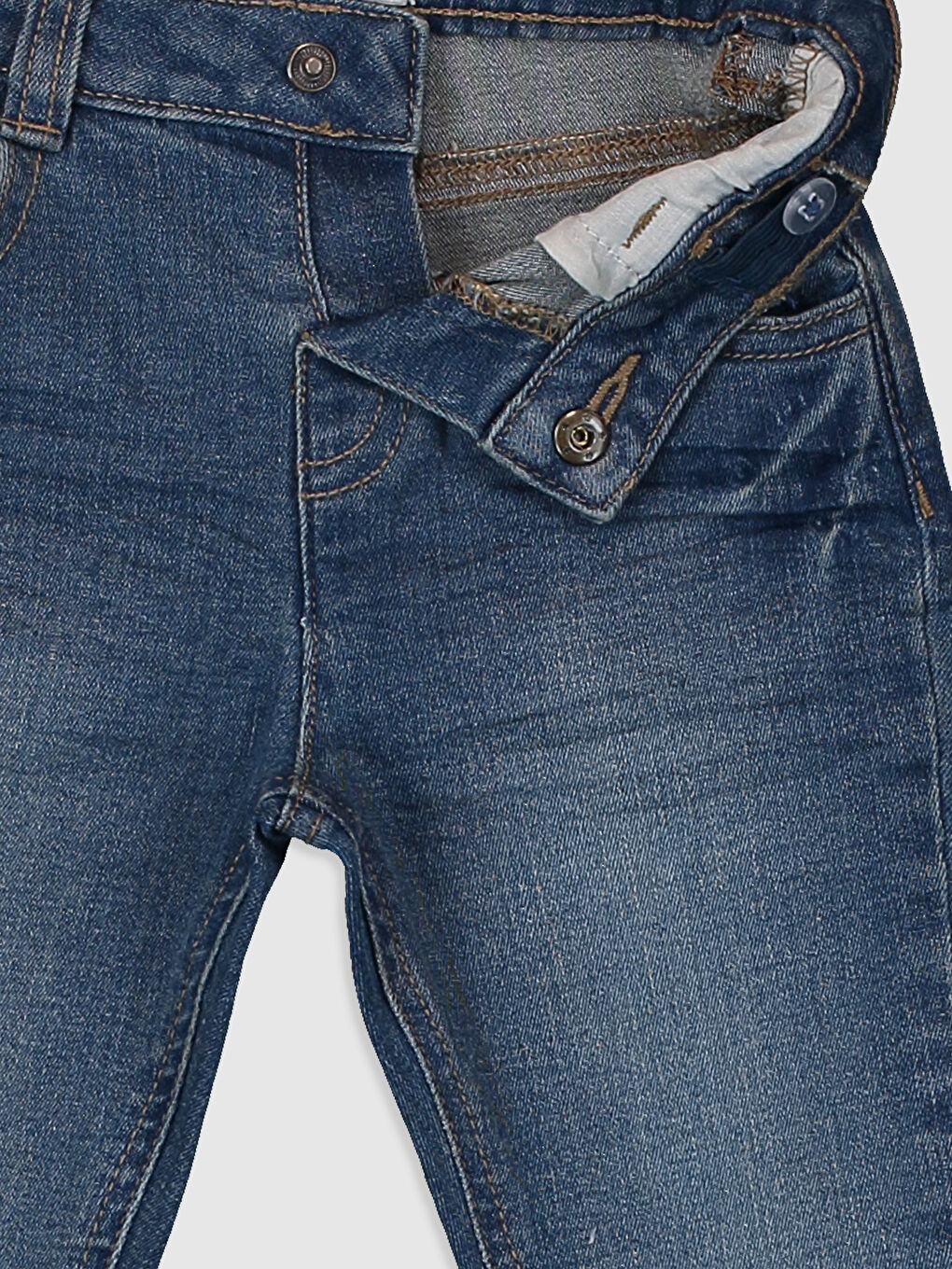 Açık Ton İndigo Rodeo Jean Pantolon-2