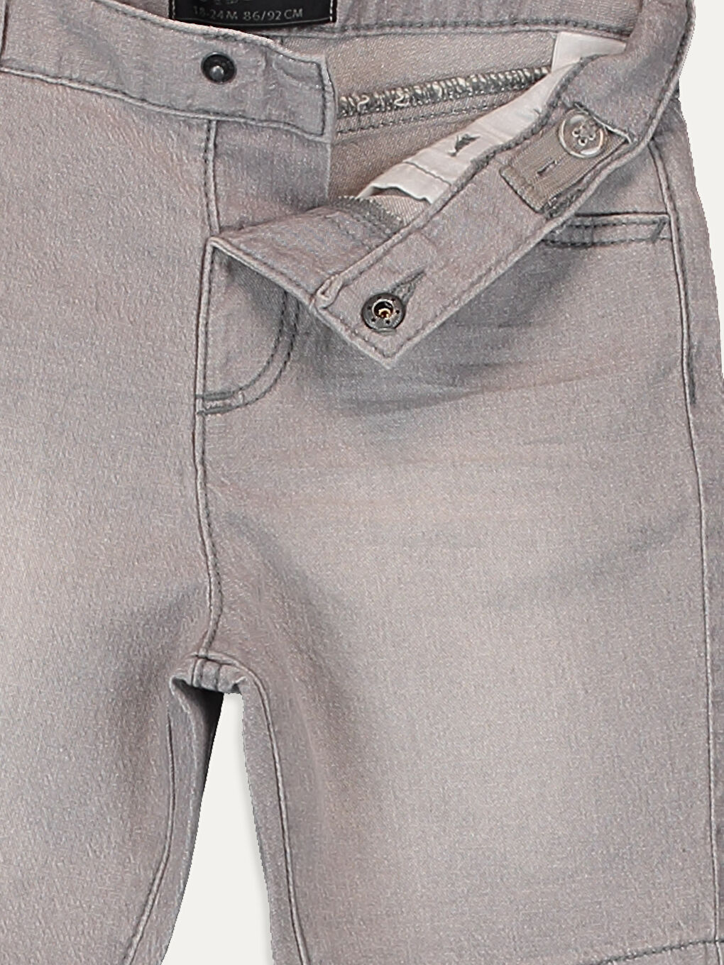 Baby Boy GREY Denim Shorts-2