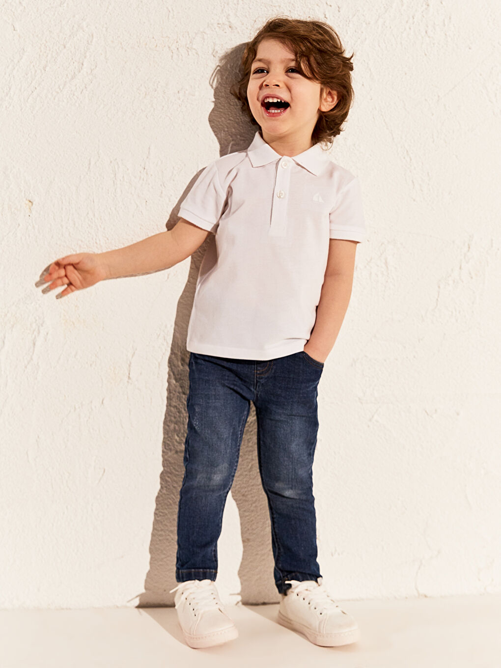 Baby Boy’s Polo Neck Basic T-Shirt