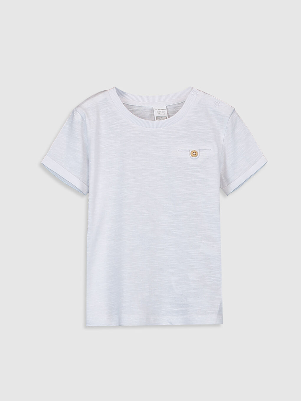 Beyaz V Yaka Spor Tişört