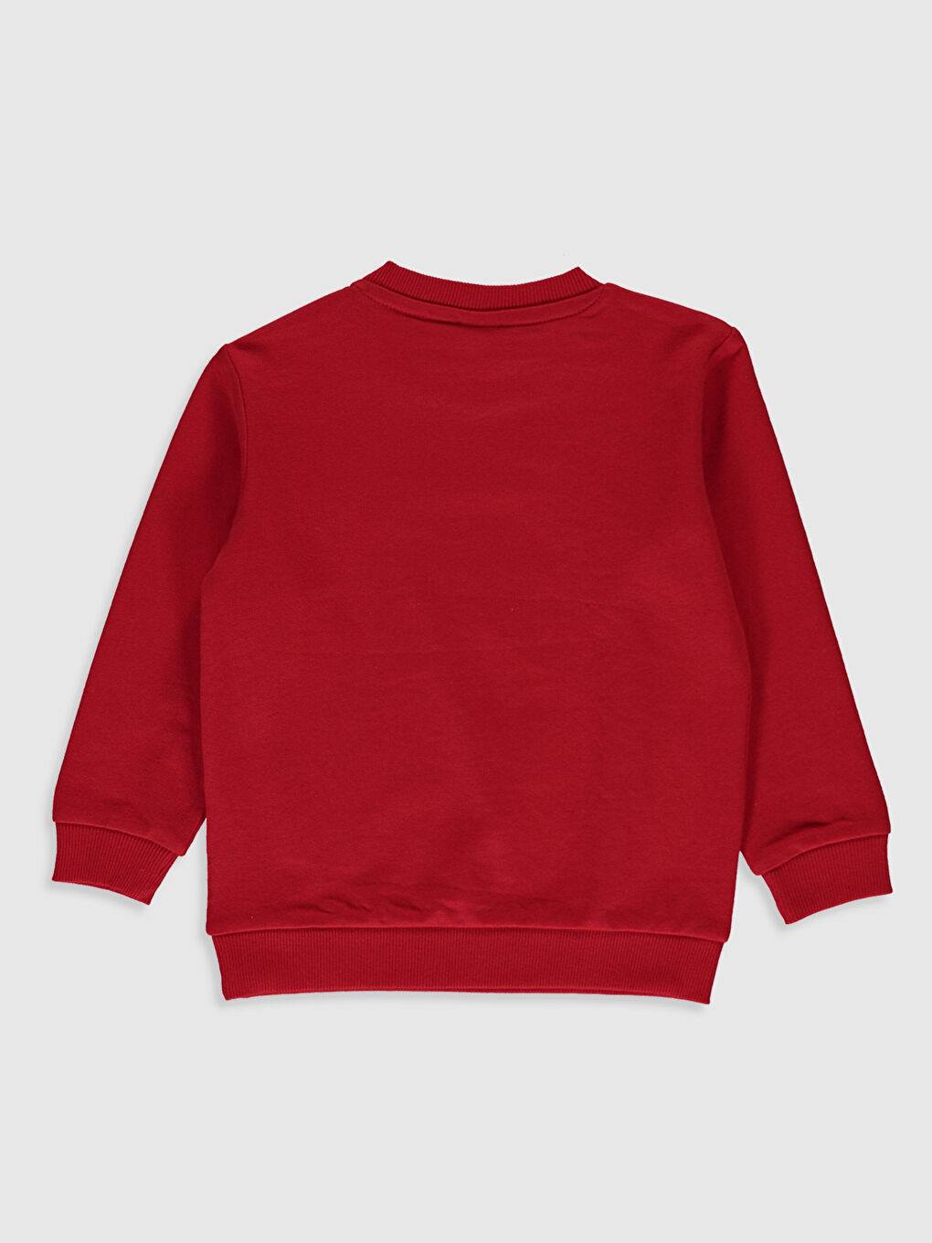 Kırmızı Bisiklet Yaka Uzun Kollu Erkek Bebek Sweatshirt-1