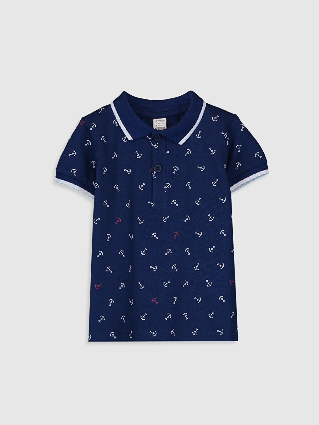 T-shirt I Stampuar Me Jakë Polo Dhe Mëngë Të Shkurtra Për Foshnja Djem