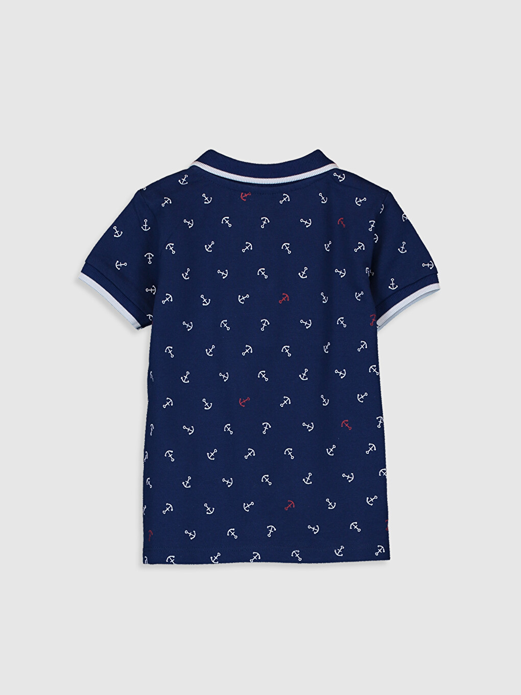 T-shirt I Stampuar Me Jakë Polo Dhe Mëngë Të Shkurtra Për Foshnja Djem-1