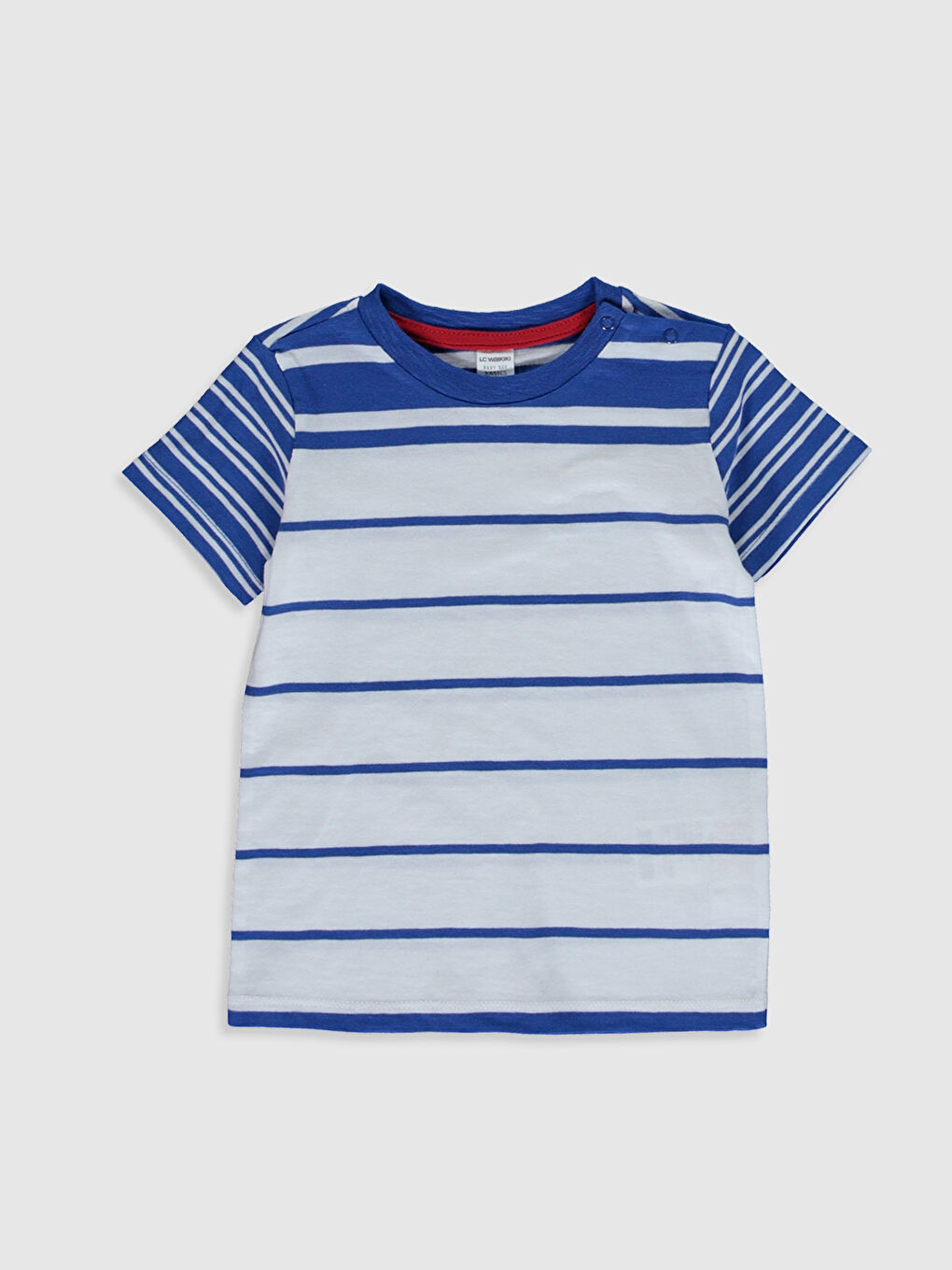 Crew Neck Short Sleeve Printed Baby Boys' T-Shirt