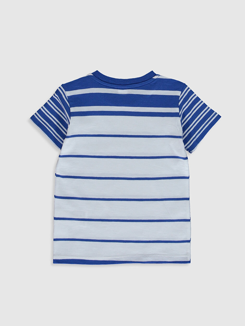 Crew Neck Short Sleeve Printed Baby Boys' T-Shirt-1