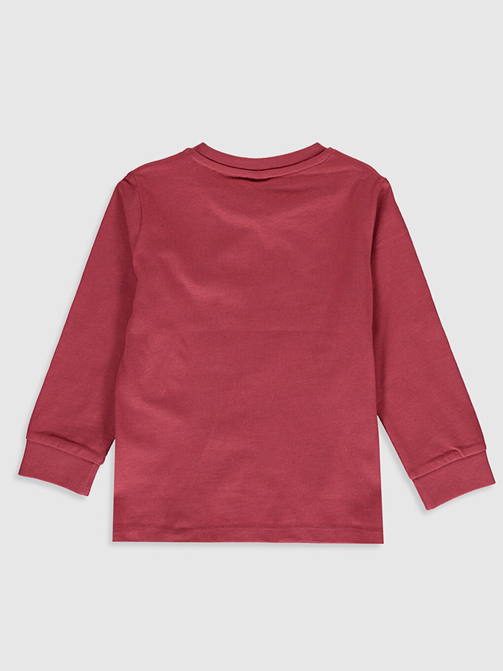 Футболка с длинным рукавом и круглым вырезом для малышей мальчиков-1