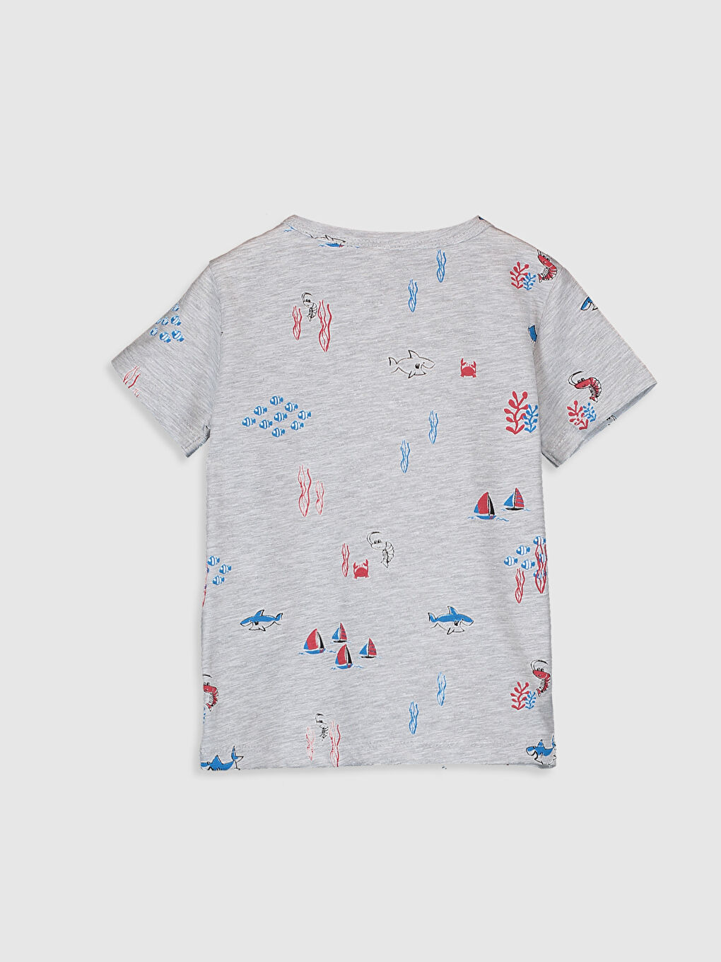 تیشێرت قۆڵ کورت یەخە خڕ بۆ منداڵی کوڕ-1