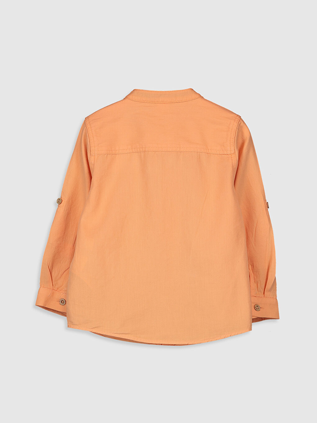 Mercan Hakim Yaka Uzun Kollu Erkek Bebek Gömlek-1