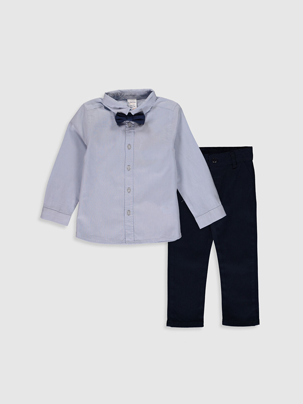 Mavi Uzun Kollu Erkek Bebek Takım