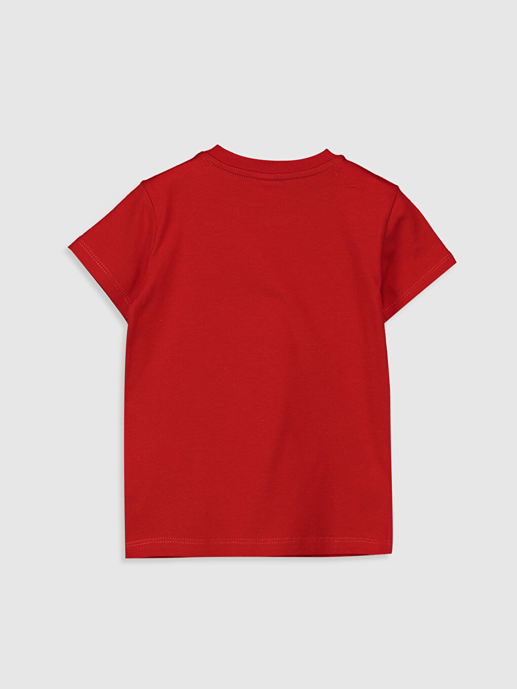 Kırmızı Bisiklet Yaka Kısa Kollu Erkek Bebek Tişört-1