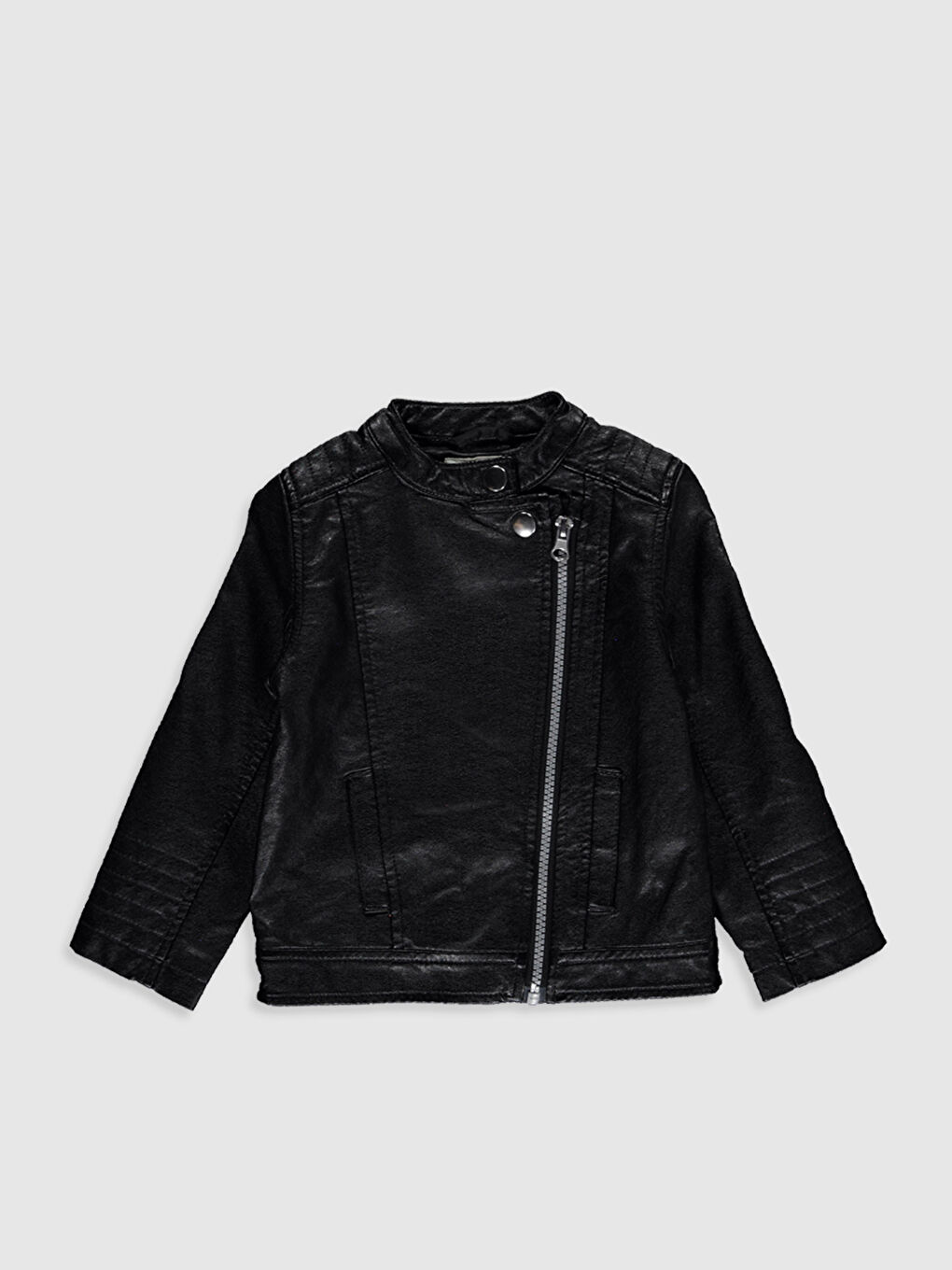 Baby Girl's Faux Leather Jacket