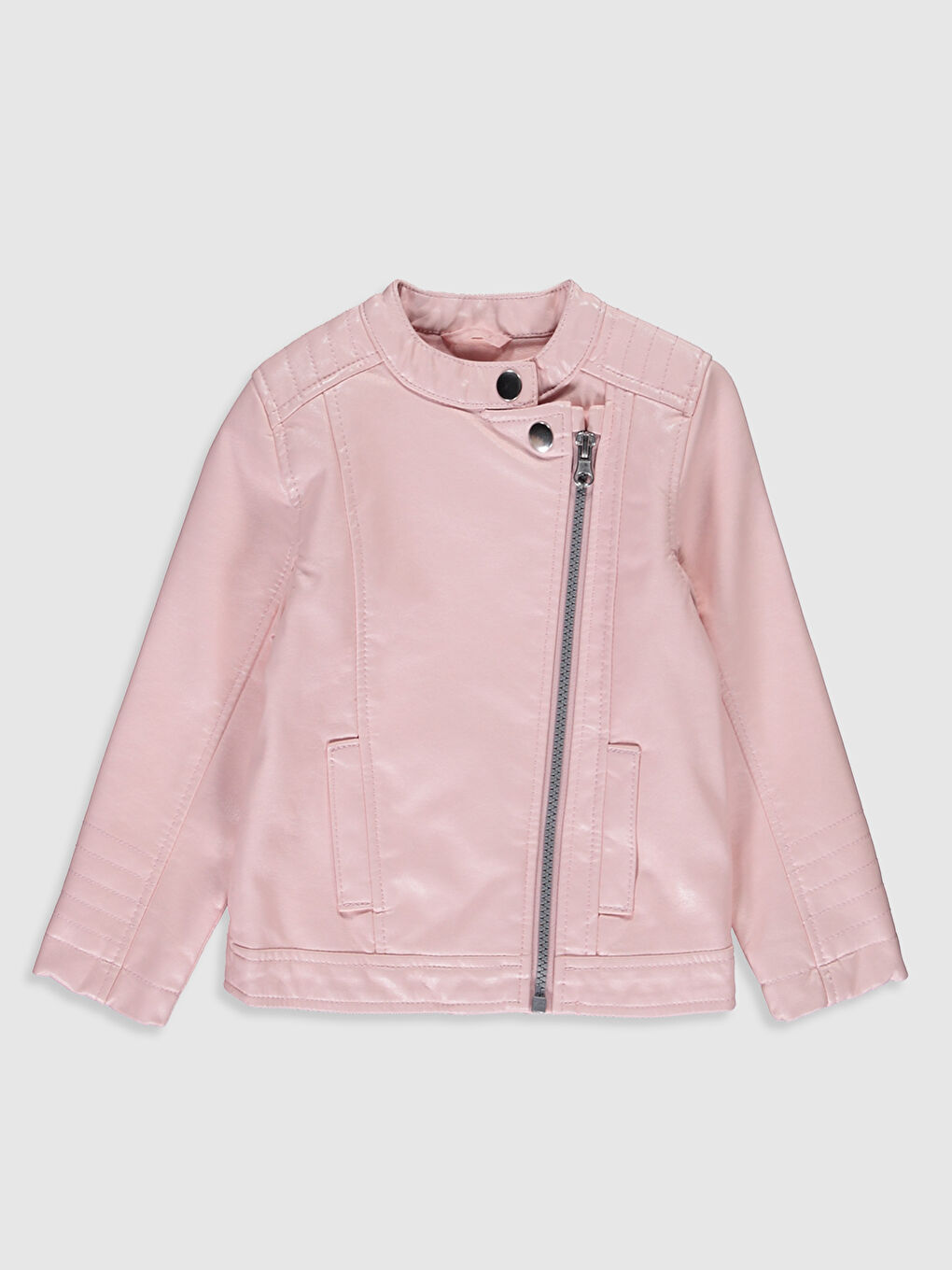 Veste en similicuir pour bébé fille-1