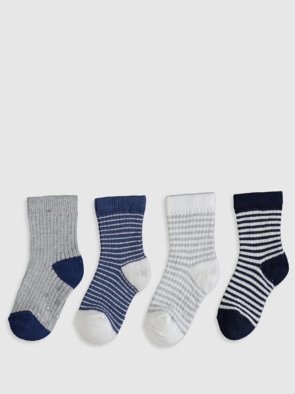 Gri Melanj Soket Çorap-1