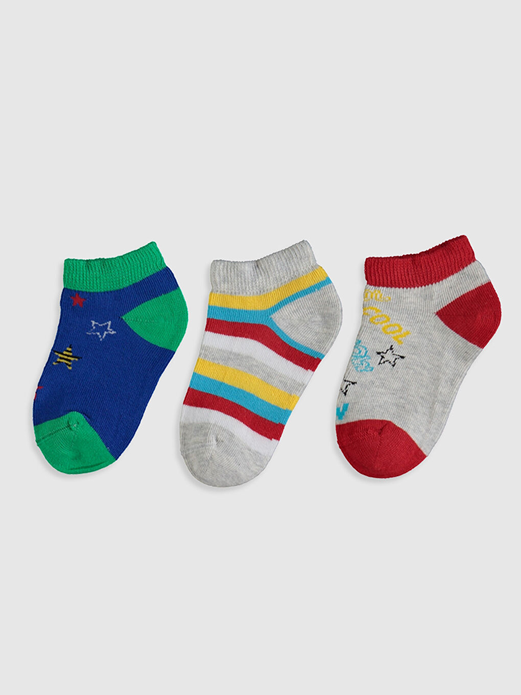 Baby Boy GREY Trainer Socks-1