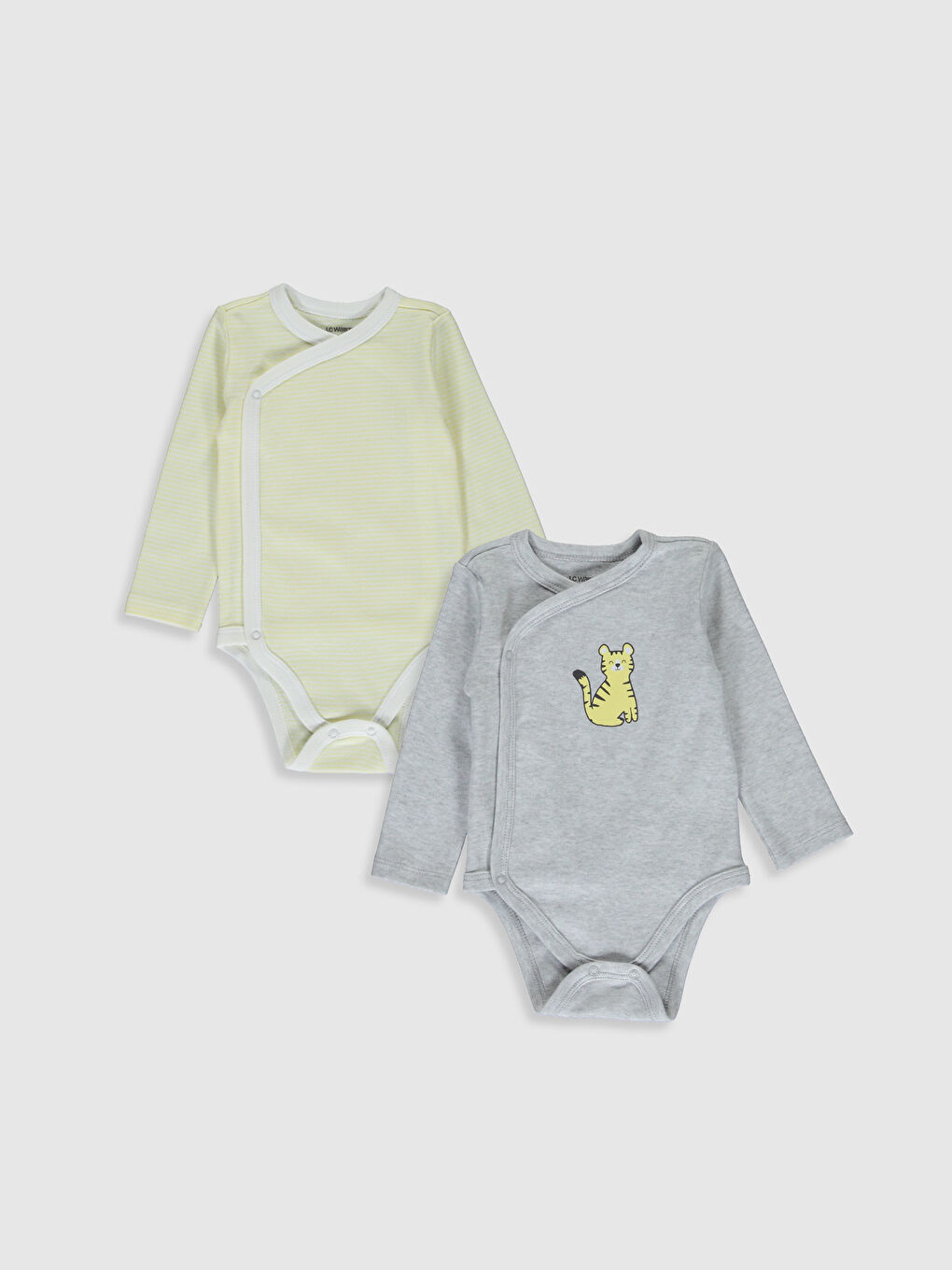 Beyaz Uzun Kollu Erkek Bebek Çıtçıtlı Body