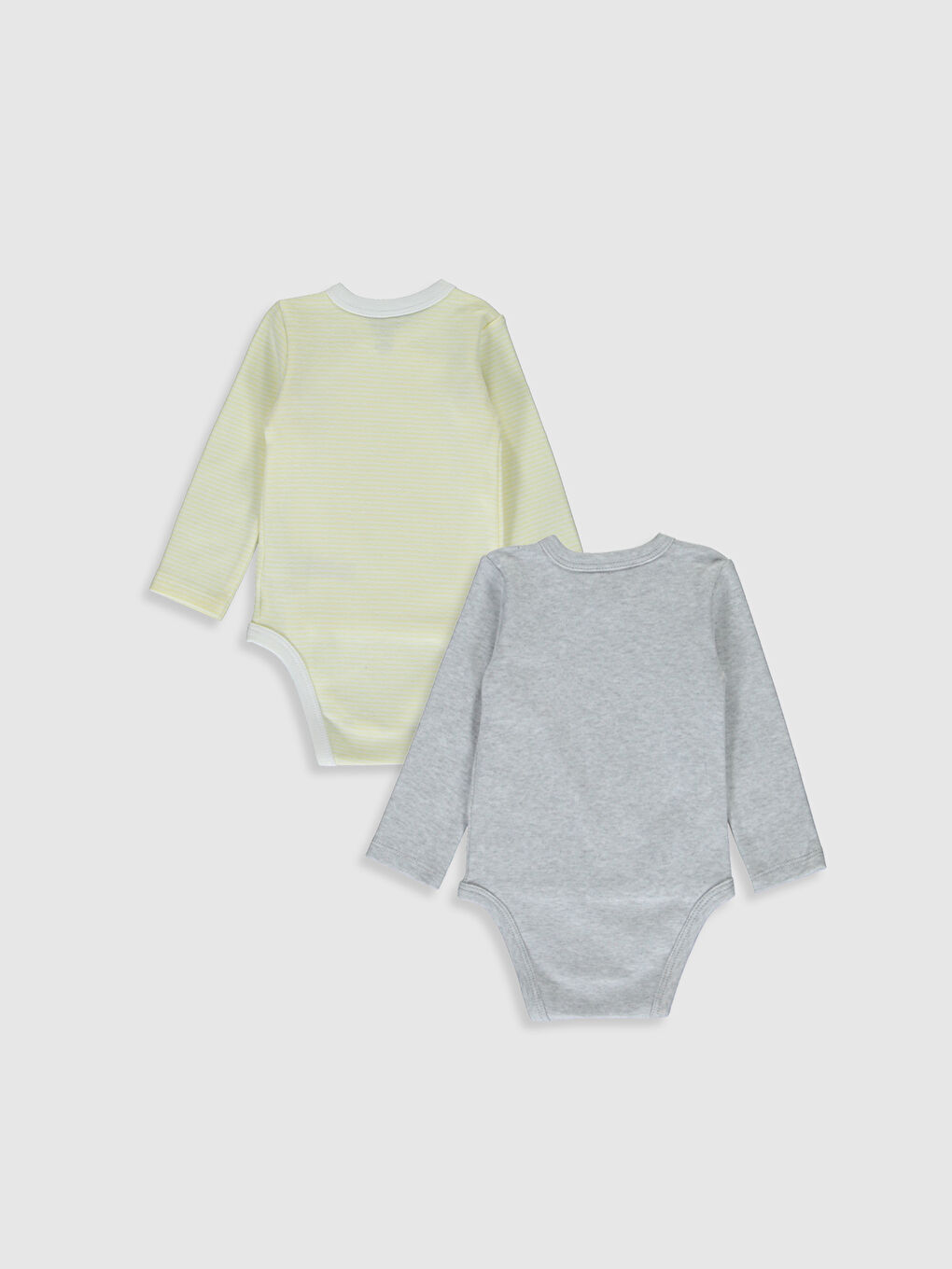 Beyaz Uzun Kollu Erkek Bebek Çıtçıtlı Body-1