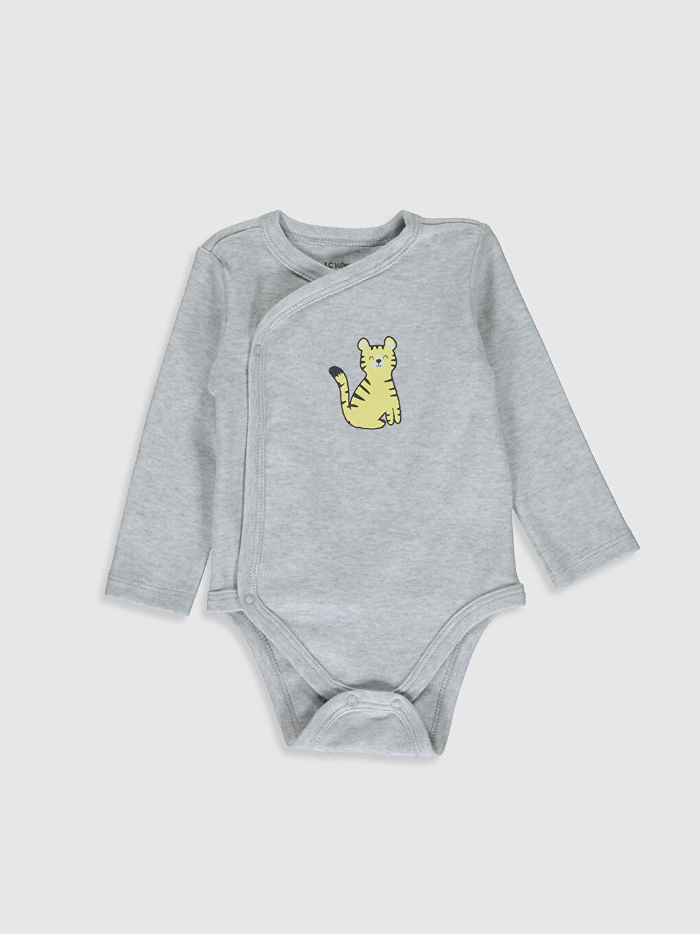 Beyaz Uzun Kollu Erkek Bebek Çıtçıtlı Body-3