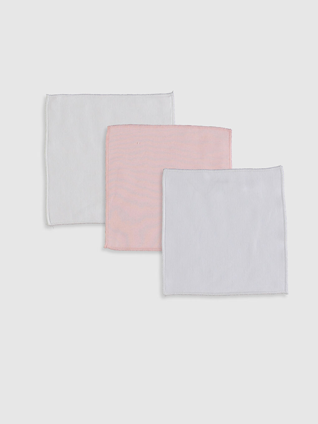 Pembe Kız Bebek Ağız Mendili 3'lü