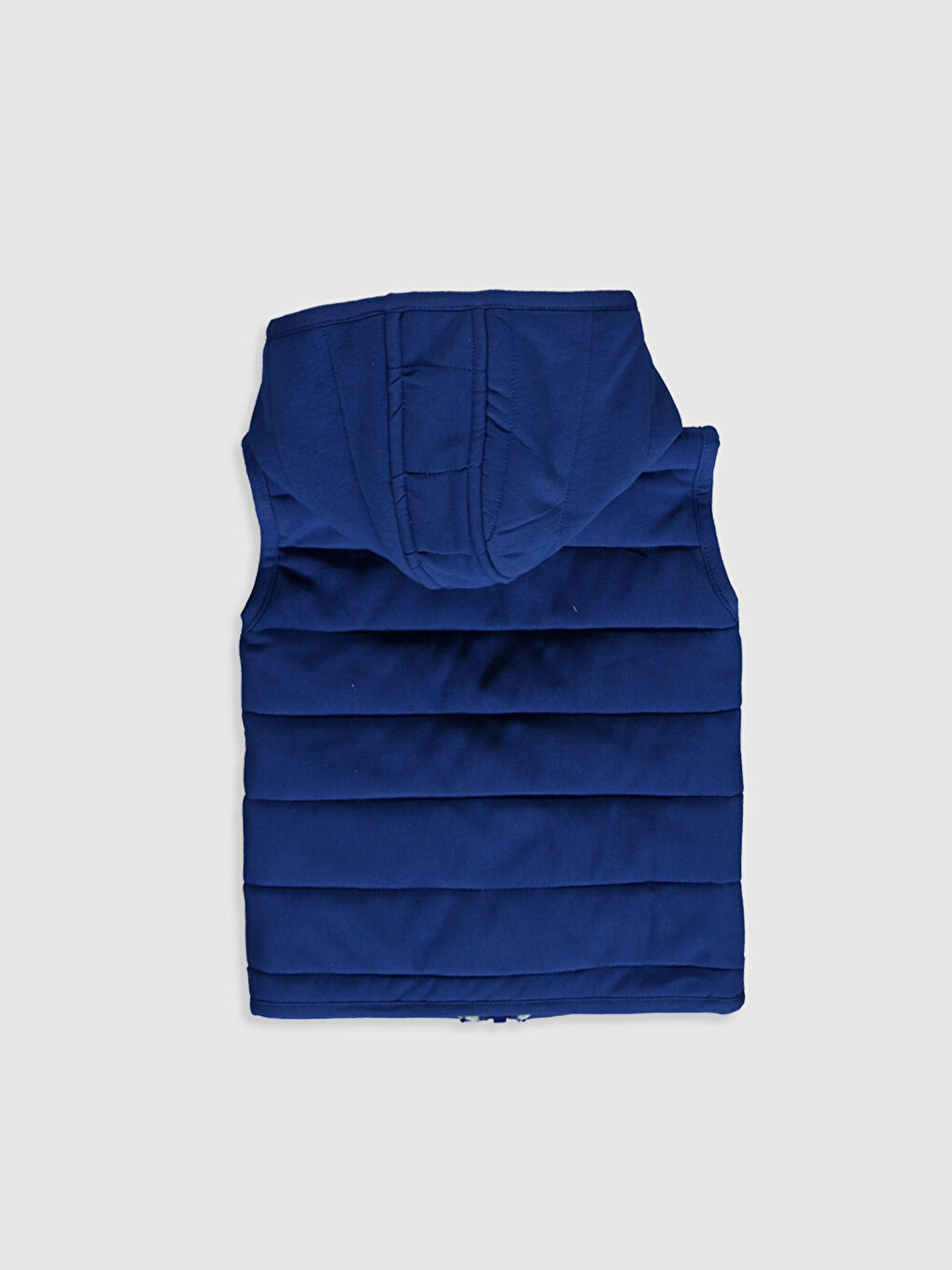 Mavi Kapüşonlu Erkek Bebek Yelek-1