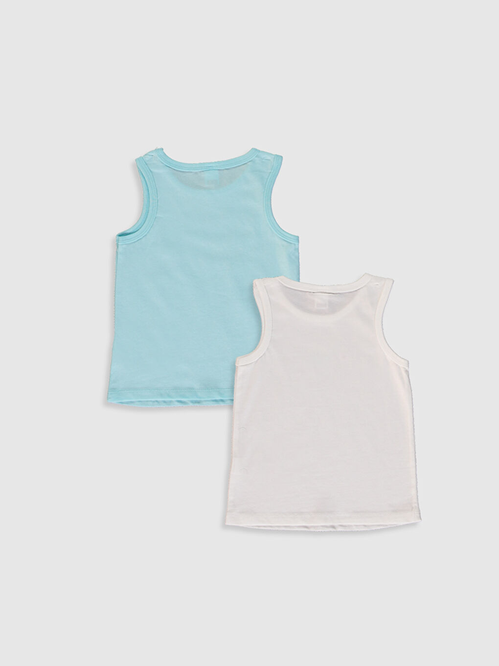 Débardeur Sans Manches en Coton pour Garçon Bébé Col Rond 2 Pièces-1