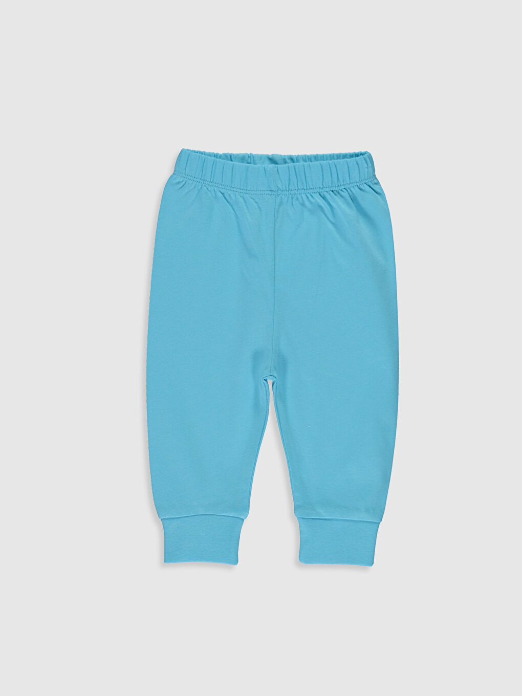 Beyaz Bisiklet Yaka Uzun Kol Baskılı Erkek Bebek Pijama Takımı-3