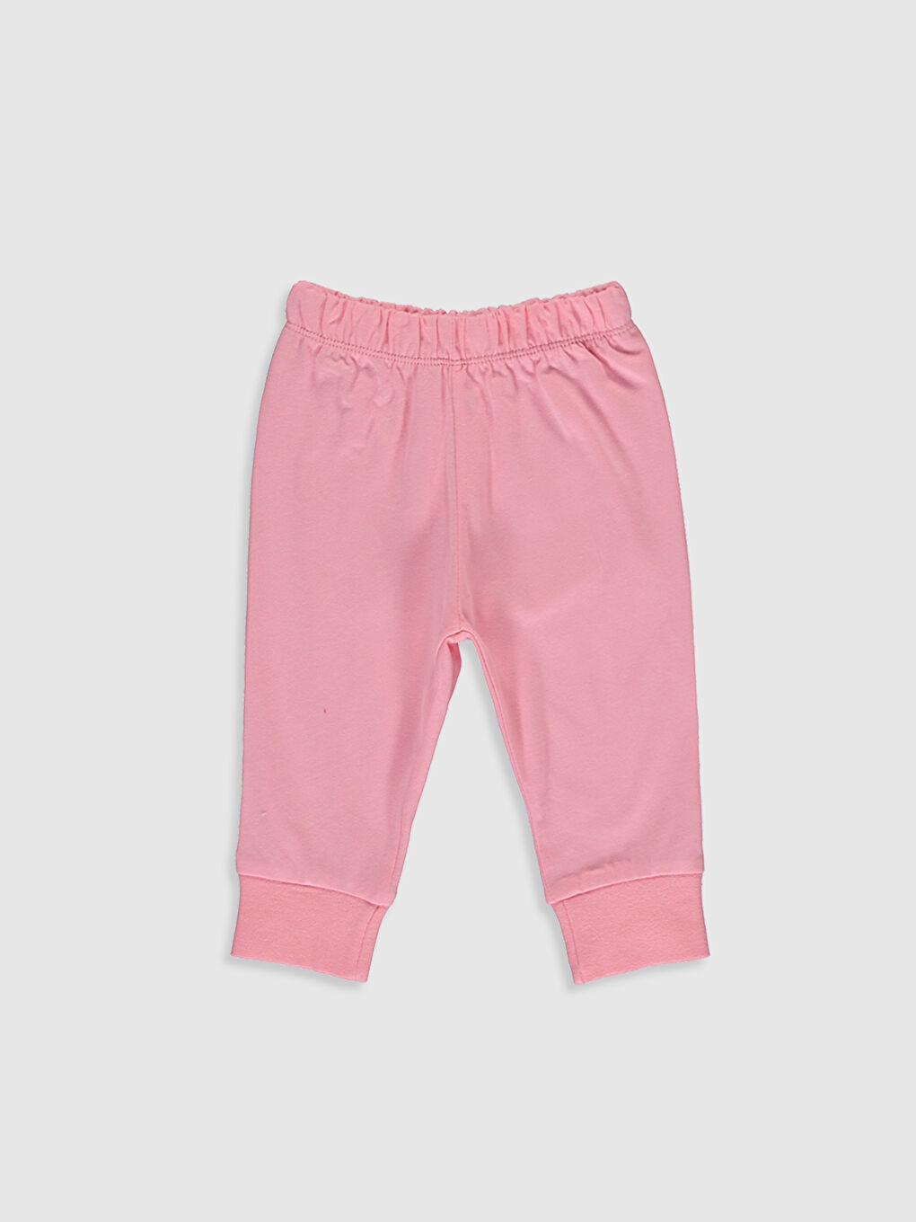 Ekru Bisiklet Yaka Uzun Kol Baskılı Kız Bebek Pijama Takımı-3