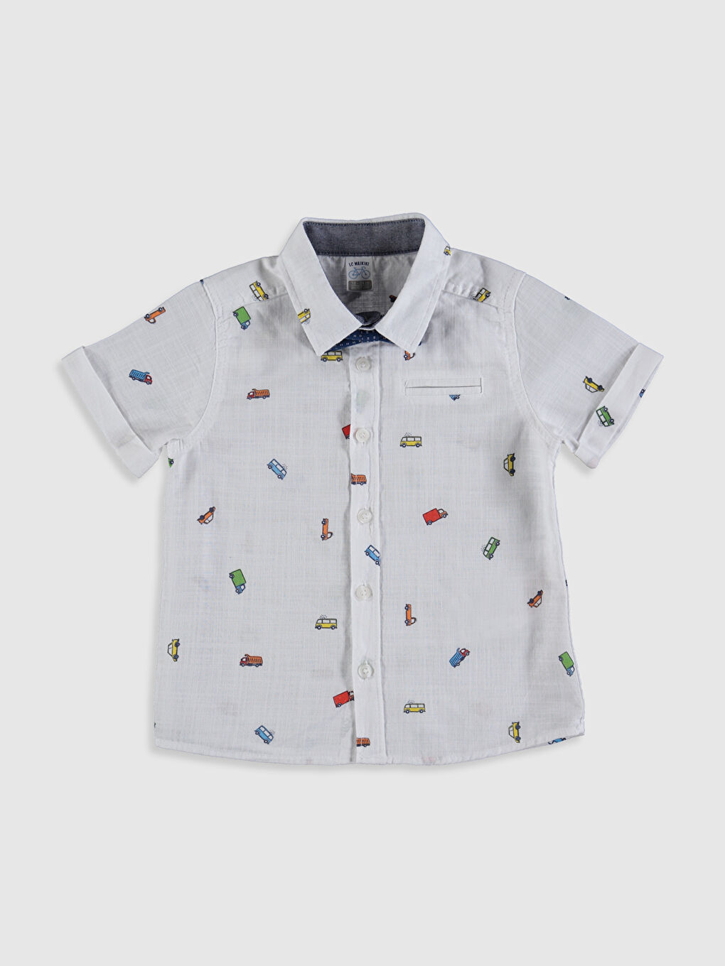 قميص للأولاد الرضع بأكمام قصيرة