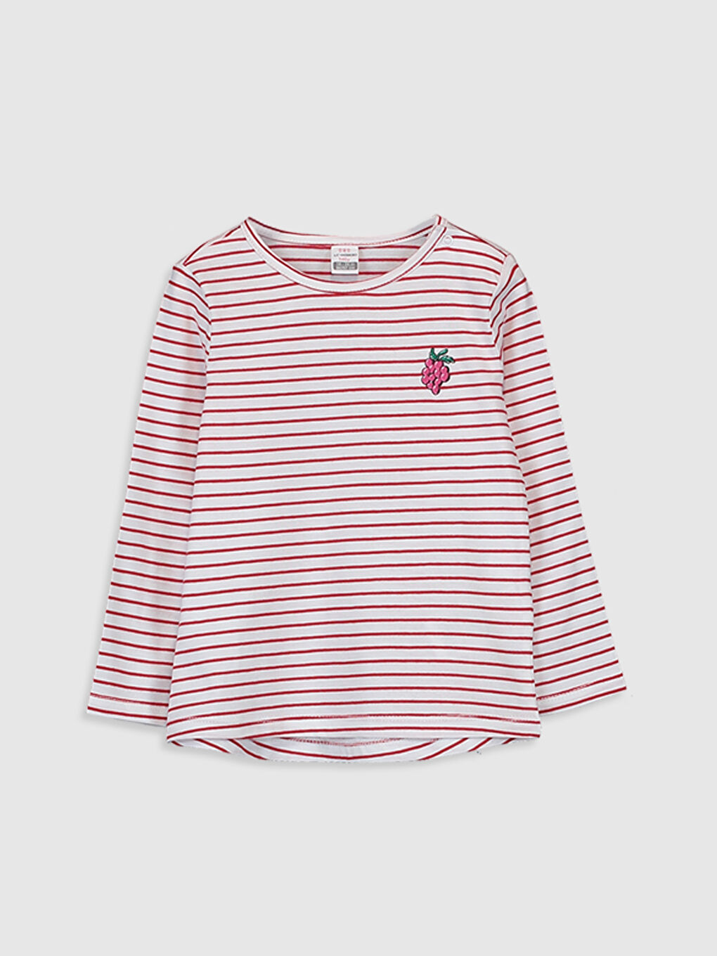 Crew Neck Long Sleeve Baby Girls' T-Shirt