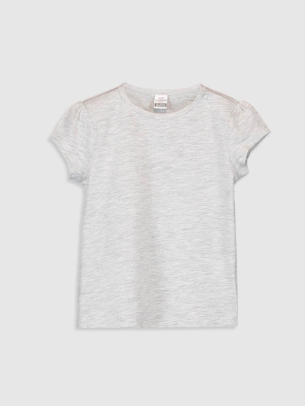 Crew Neck Short Sleeve Basic Baby Girl T-shirt 2 Pieces-2