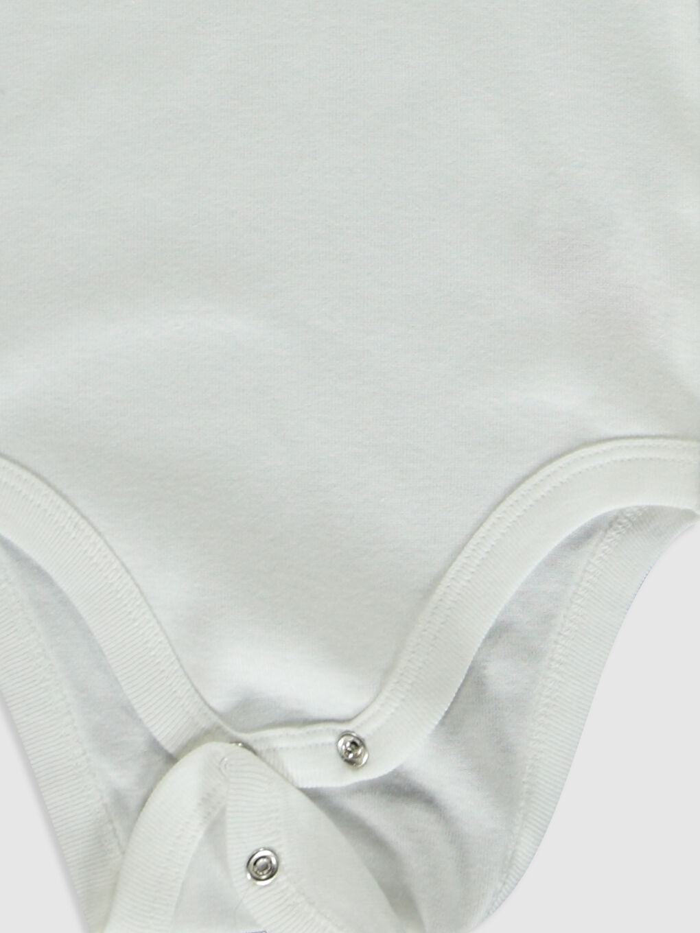 Beyaz Bisiklet Yaka Kolsuz Kız Bebek Çıtçıtlı Body 2'li-3