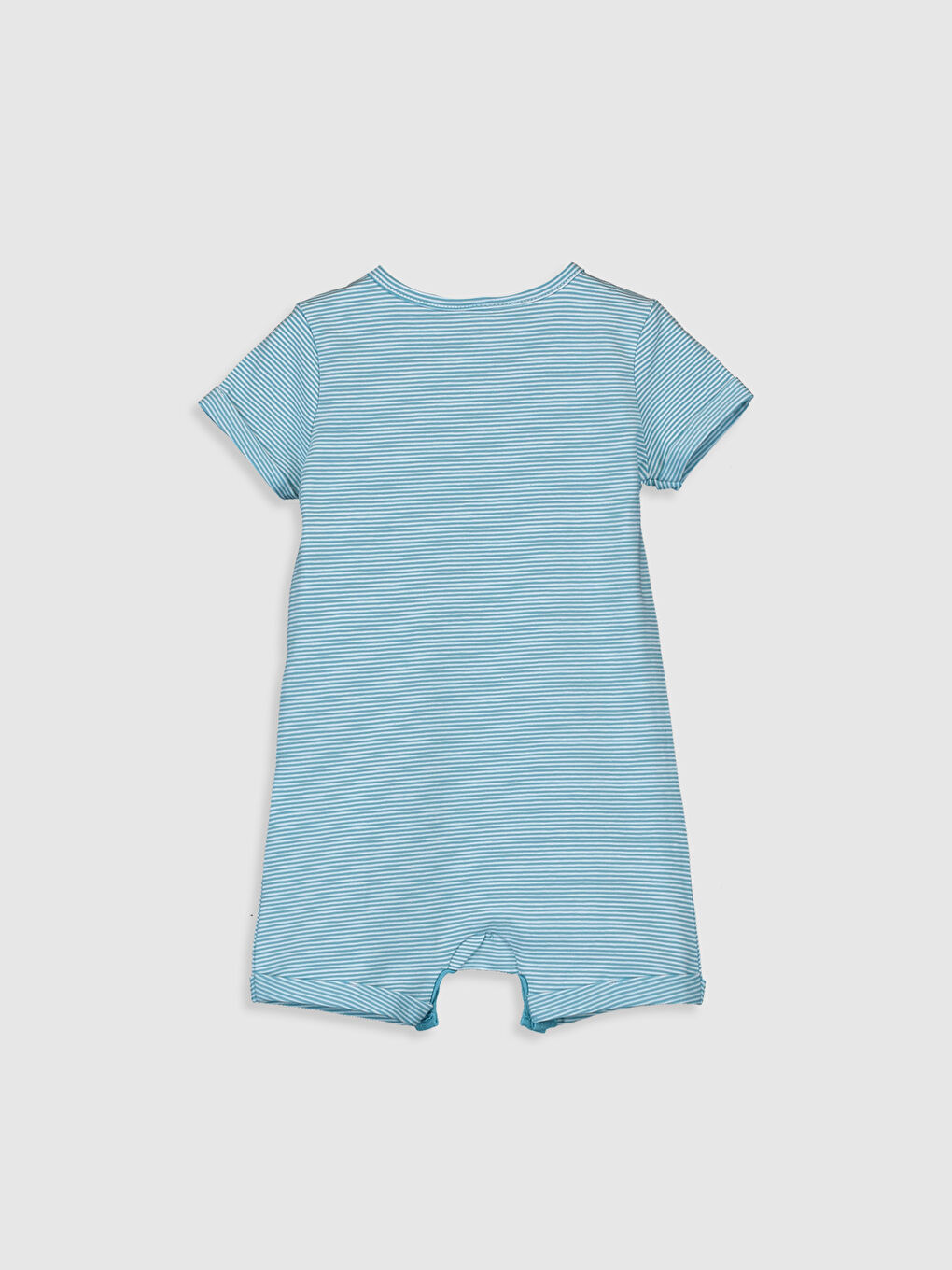 Crew Neck Short Sleeve Baby Boy Jumpsuit-1