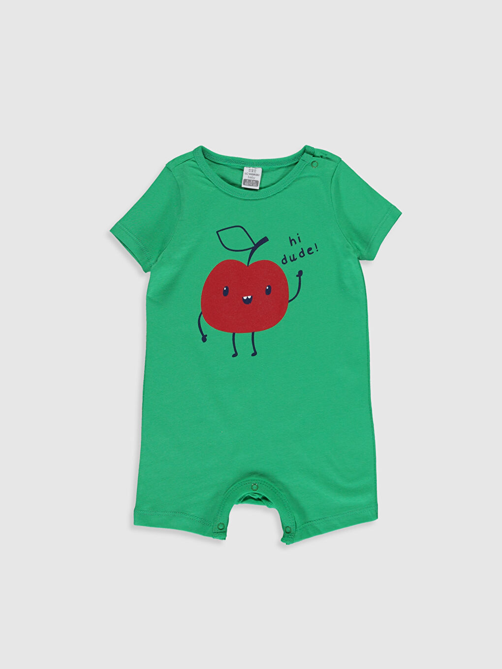 Yeşil Erkek Bebek Desenli Tulum 2'li-2