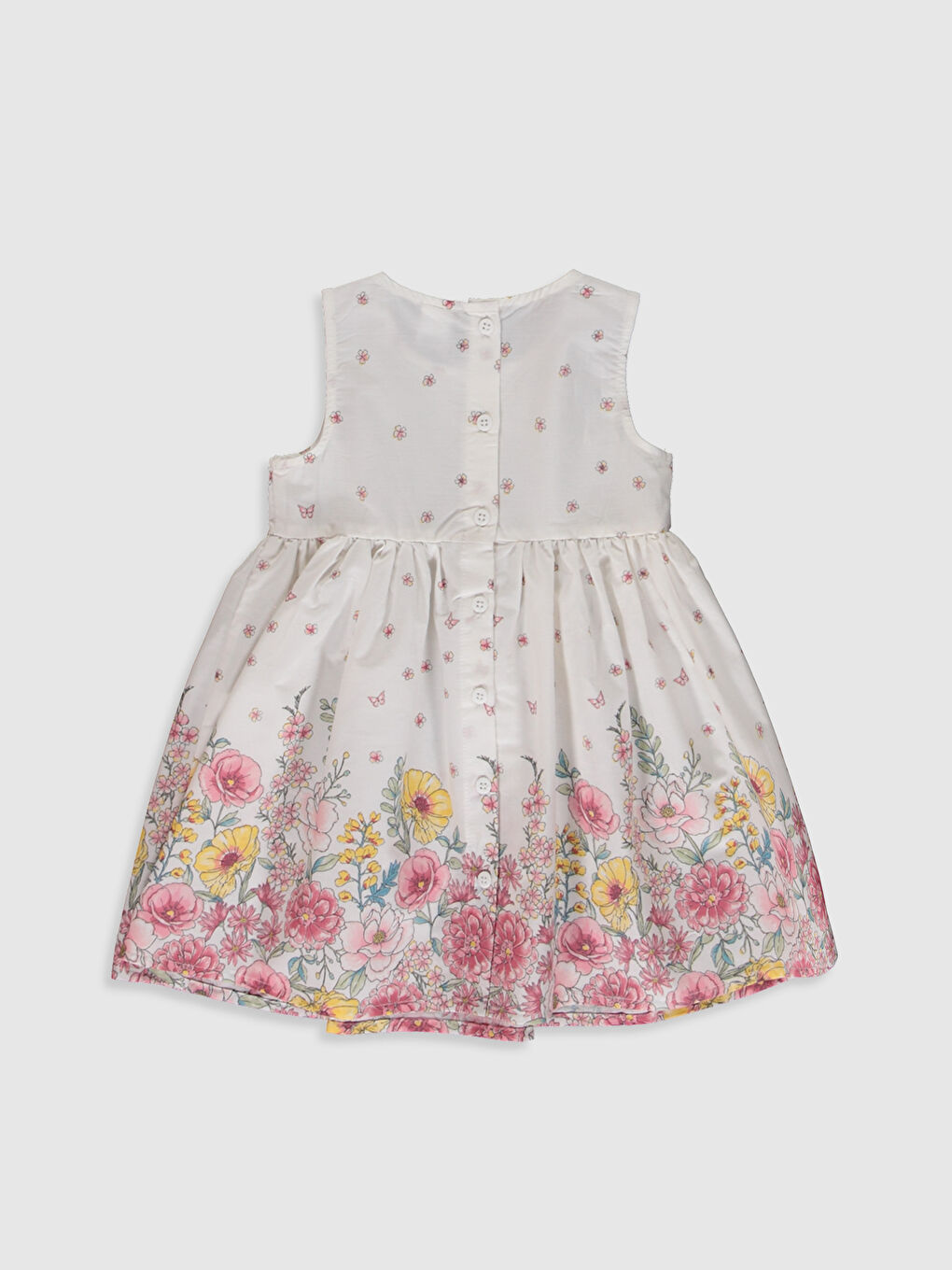 Robe en Popeline Imprimée pour Bébé Fille-1