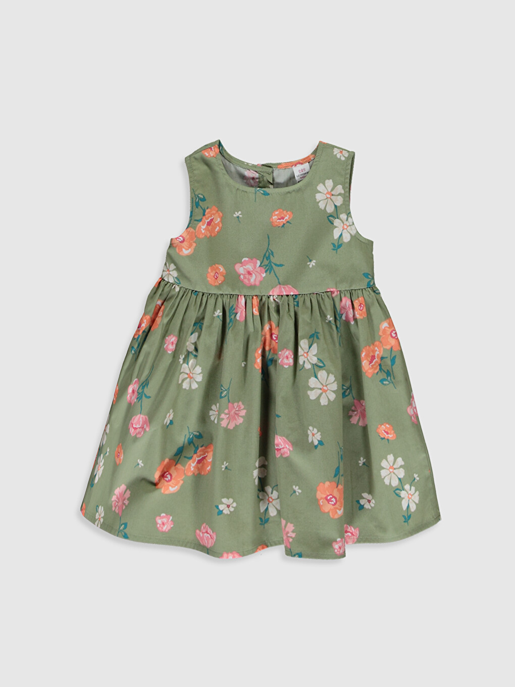 Baby Girl's Printed Poplin Dress-1