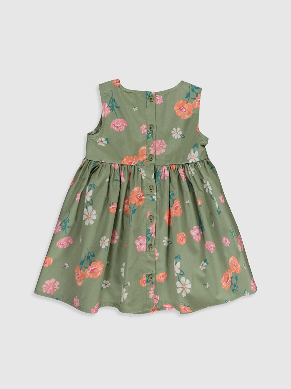 Baby Girl's Printed Poplin Dress-2