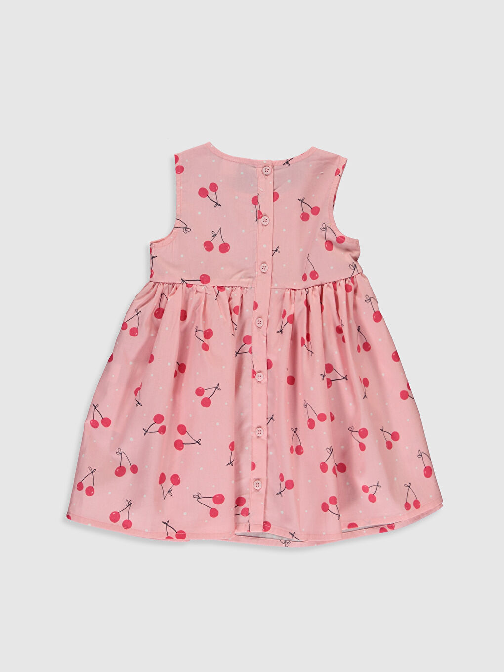 Сукня з попліну з принтом для дівчинки-2