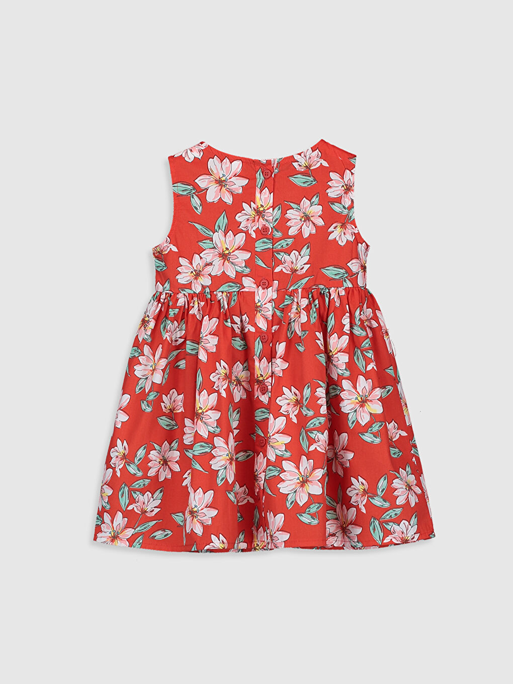 Baby Girl's Printed Poplin Dress-2