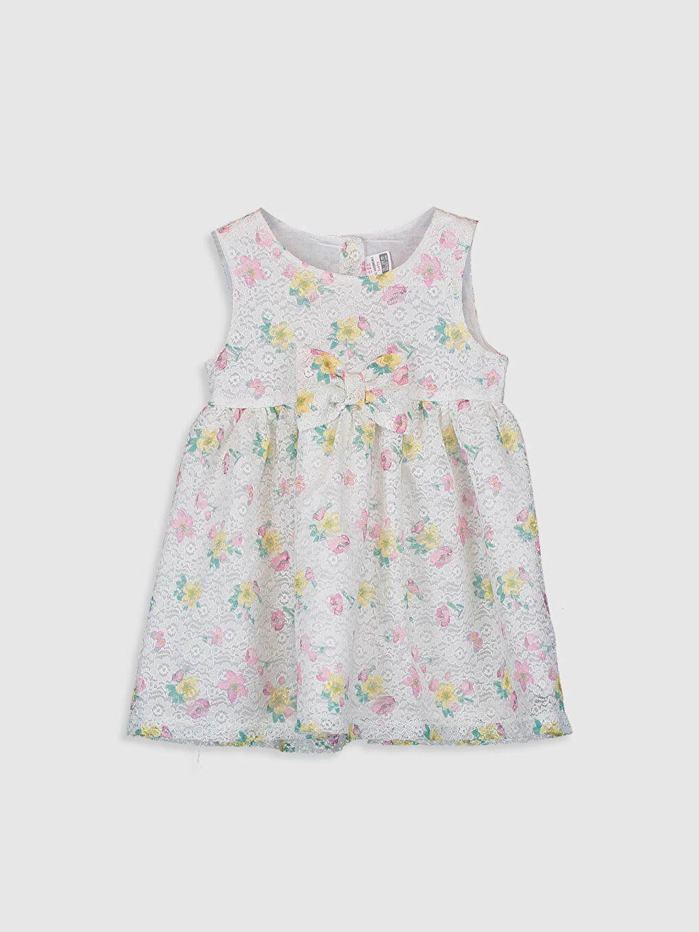 LCW baby Bisiklet Yaka Kız Bebek Elbise -0S2588Z1-LRA