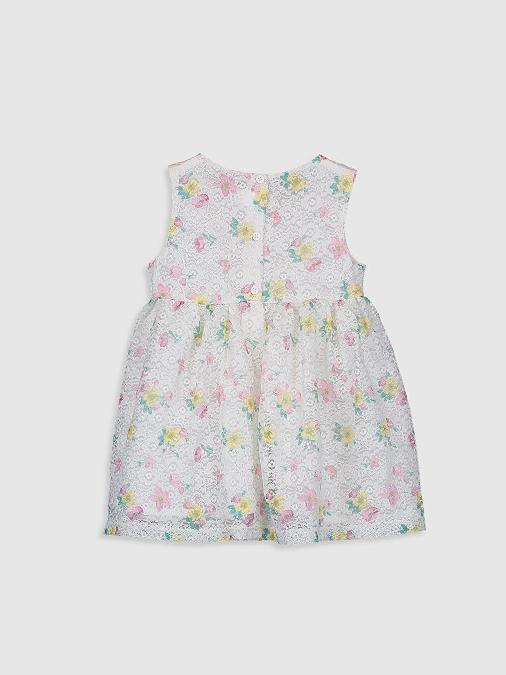 LCW baby Bisiklet Yaka Kız Bebek Elbise -0S2588Z1-LRA