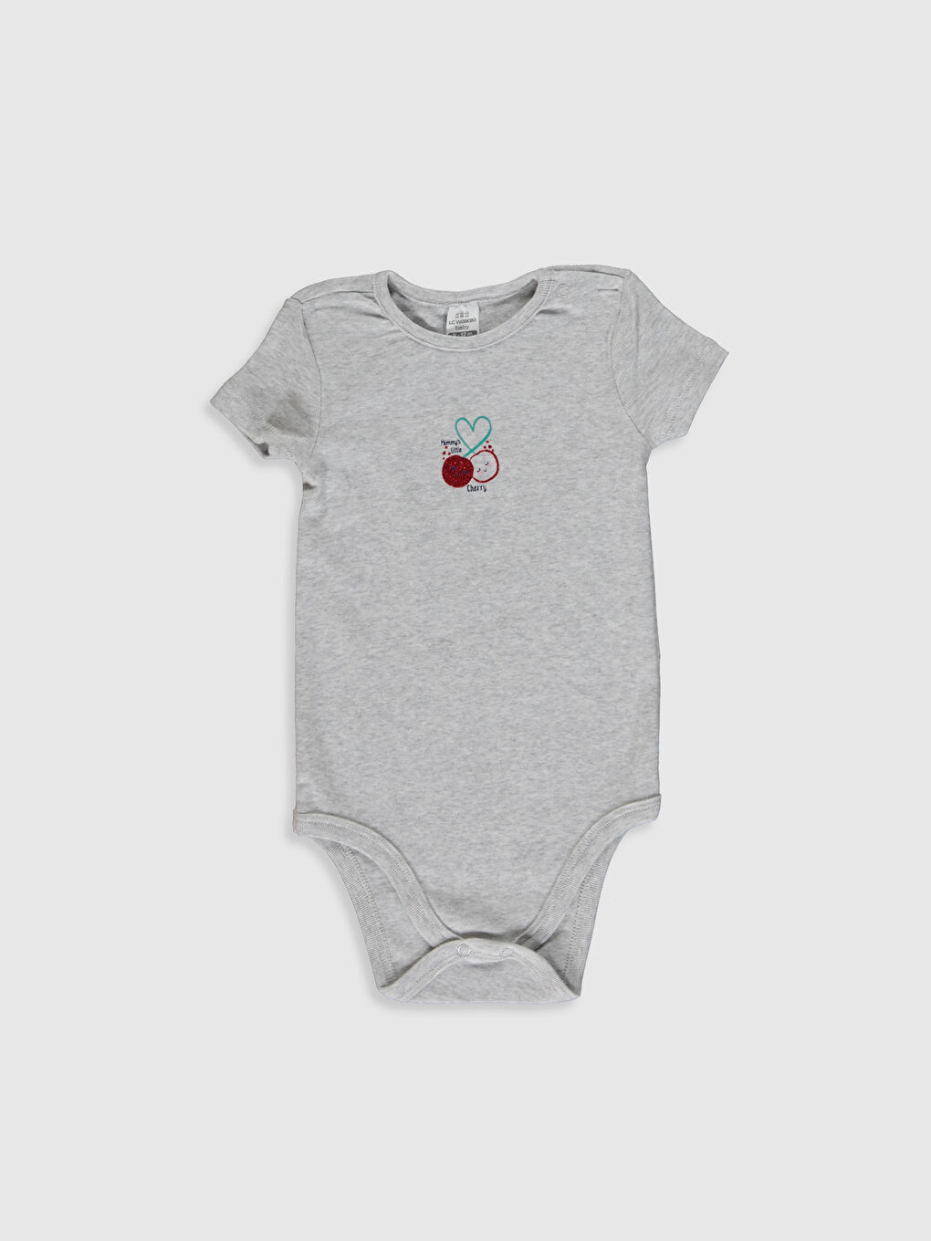 Crew Neck Baby Girl Bodysuit 2 Pack-2