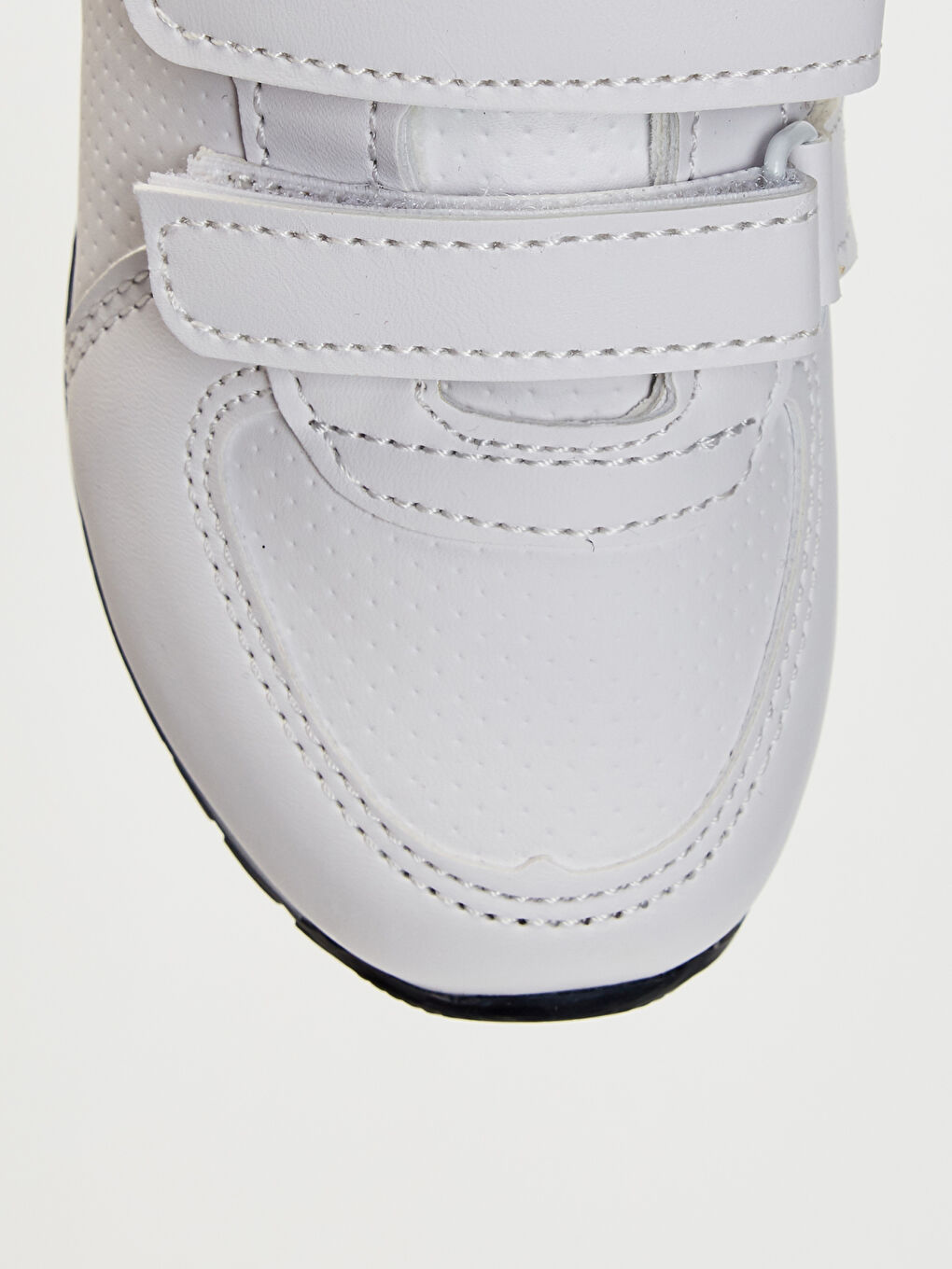 Beyaz Erkek Bebek Cırt Cırtlı Işıklı Günlük Spor Ayakkabı-4