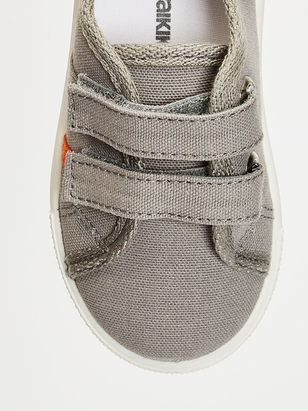 Gri Erkek Bebek Cırt Cırtlı Günlük Bez Ayakkabı-4