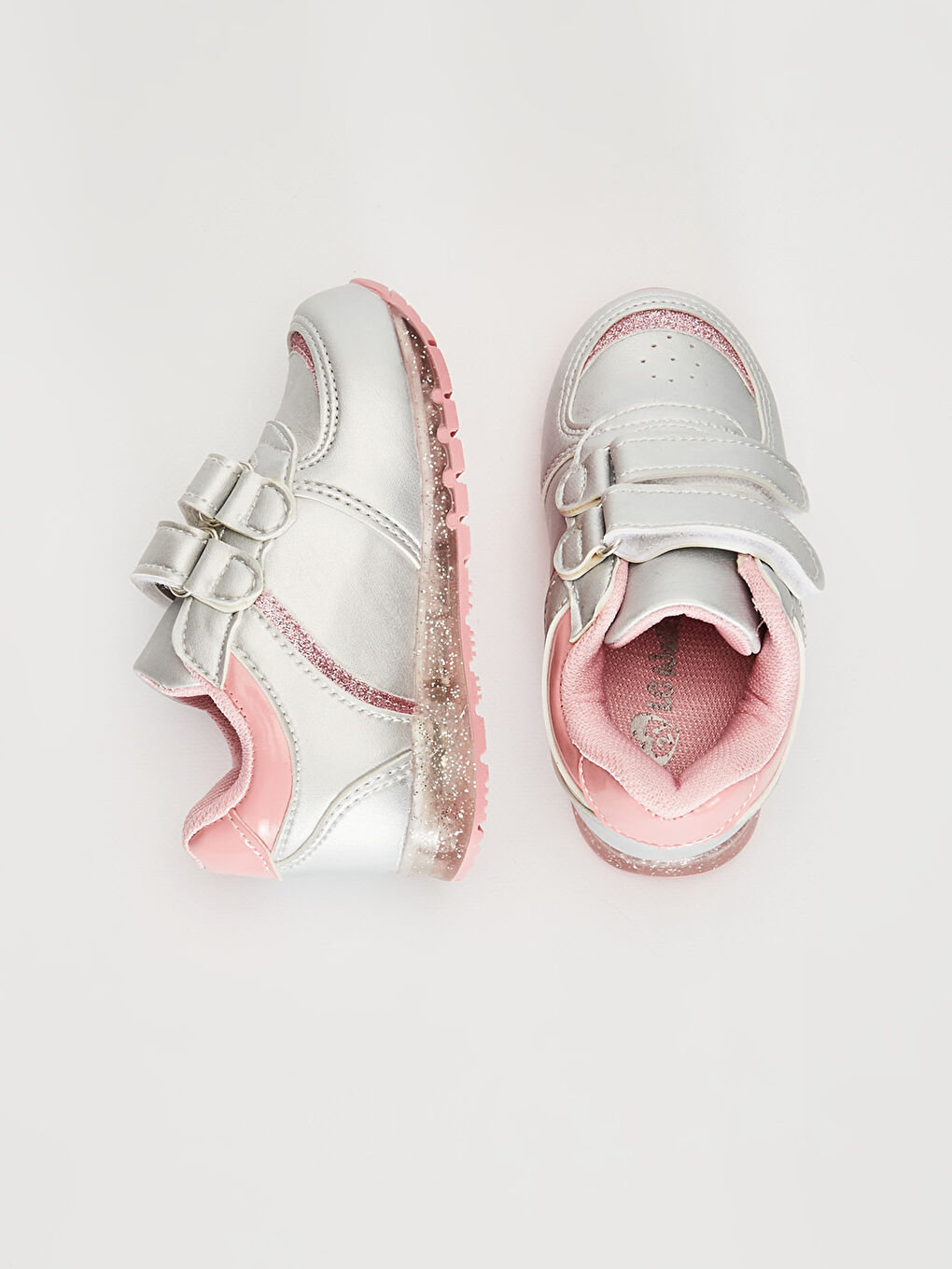 Gri Kız Bebek Işıklı Sneaker-1