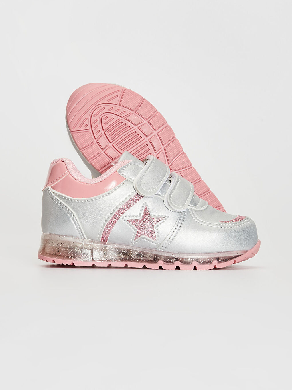Gri Kız Bebek Işıklı Sneaker-2