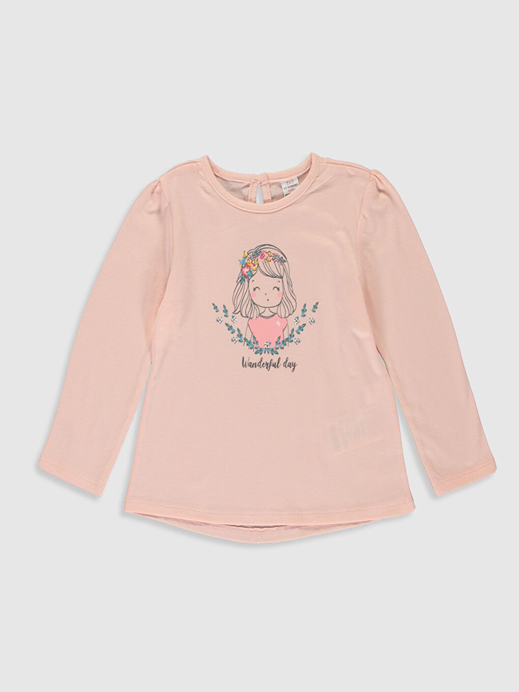 Pembe Uzun Kollu Kız Bebek Takım-2