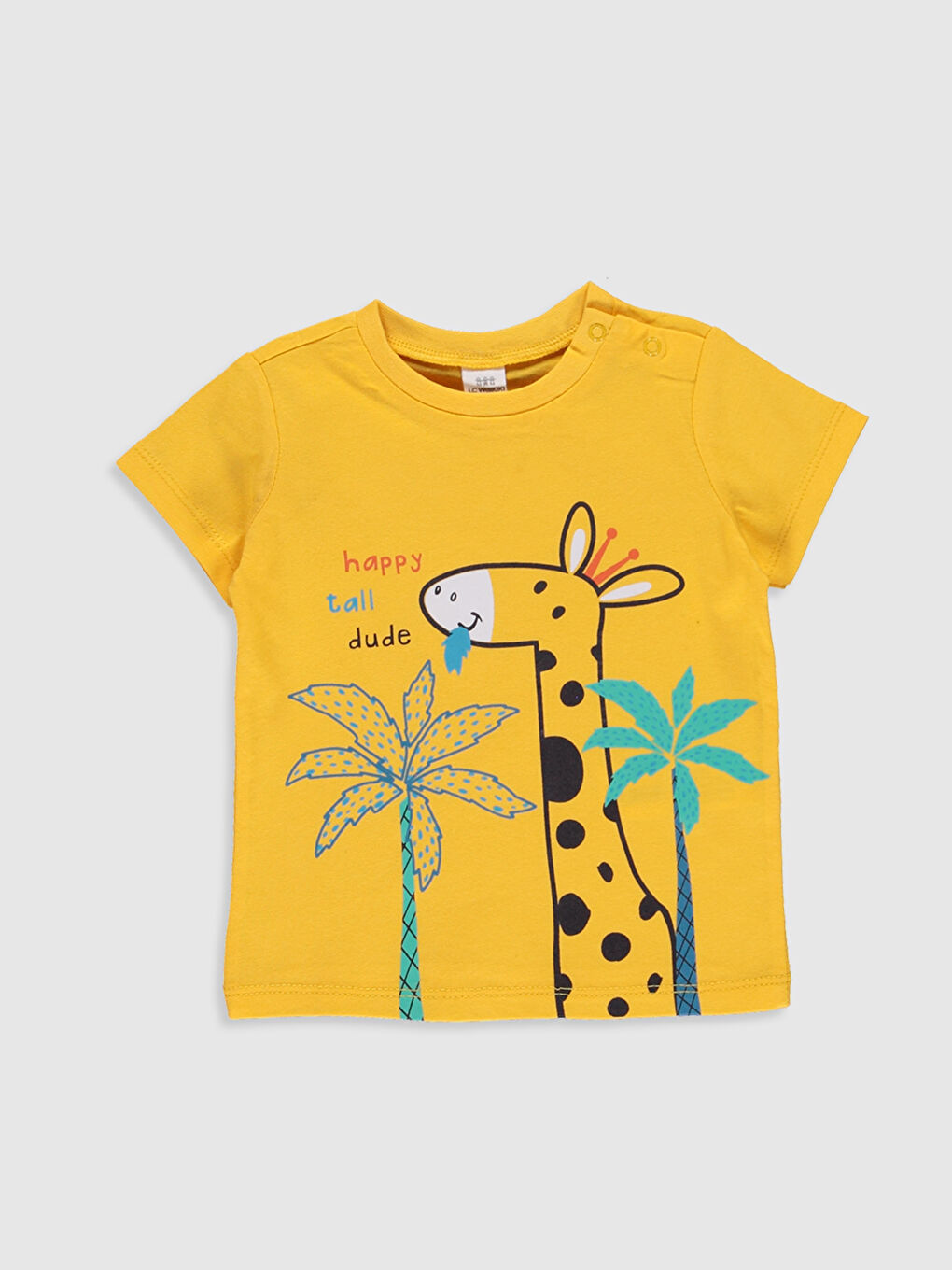 Sarı Bisiklet Yaka Kısa Kollu Baskılı Erkek Bebek Pijama Takım-2